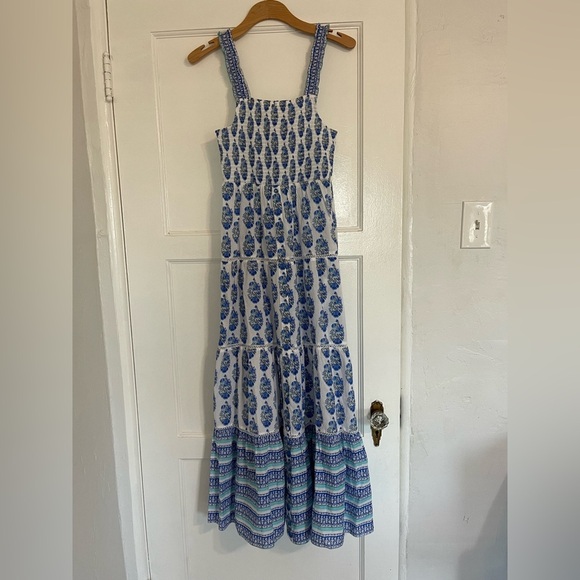 Playa Lucila smock border dress size small - Picture 2 of 7